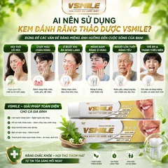 Kem Đánh Răng VSmile Cafe Thảo Dược Làm Sạch Răng Thơm Hơi Thở Giảm Ố Vàng 150g