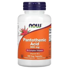 Viên uống bổ sung Vitamin B5 Now Foods - Pantothenic Acid 500mg 750147