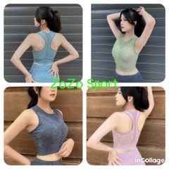 ÁO BRA CROPTOP THỂ THAO NỮ TẬP GYM,YOGA,FITNESS, CHẠY BỘ, CẦU LÔNG...- NEW 2022