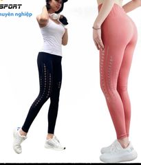 Quần Tập Yoga, Thể Thao, Đồ Tập Gym Nữ Cạp Cao, Gen Mút Cơ Thể Chất Dệt Kim Dáng Dài
