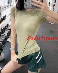 Áo thun thể thao nữ tập yoga , gym ôm body co giãn đa chiều
