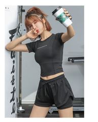 ÁO THUN CROPTOP NỮ TẬP GYM,YOGA, RUNING,ZUMBA,FITNESS, ĐI CHƠI