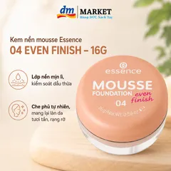 Phấn Mousse Essence 04 Dưỡng Ẩm - Lớp Nền Mịn Mỏng Tông Sáng - Sản Phẩm Hàng Đức Chính Hãng 16g