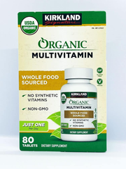 Viên uống bổ sung đa vitamin hữu cơ Kirkland Signature Organic Multivitamin 80 viên