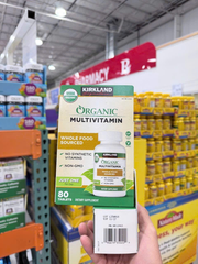 Viên uống bổ sung đa vitamin hữu cơ Kirkland Signature Organic Multivitamin 80 viên