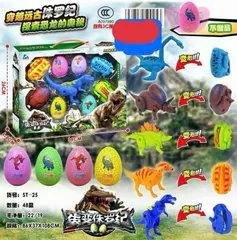 Đồ chơi lắp ghép thế giới khủng long ST-25 giao mẫu ngẫu nhiên gồm 4 quả trứng và 5 nhân vật khủng long