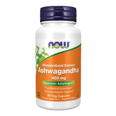 Viên uống Ashwagandha Now 450mg tinh chất sâm Ấn Độ, giảm stress, mệt mỏi, tăng đề kháng 180 viên