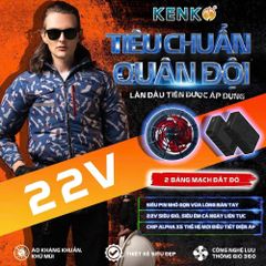 Áo điều hòa Kenko Alpha X5 22V – Pin 24.000mah (Chat với shop để chọn Sz và màu áo) 750435