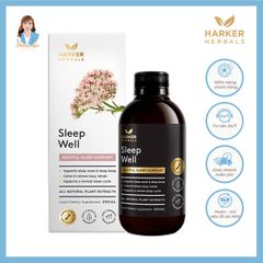 Siro ngủ ngon, hỗ trợ dễ ngủ và giúp ngủ sâu giấc New Zealand Harker Herbals Sleep Well 200ml