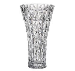 Lọ hoa Memphis trắng 30.5cm Crystal Bohemia