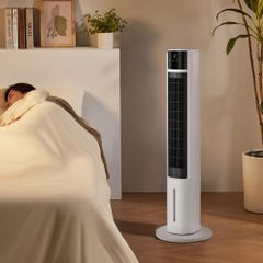 Máy Làm Mát Lọc Khí Ion Âm Haatz HydroIon Breeze Cooler HBC350 Quạt Tháp Haatz Điều Khiển Từ Xa - Hàng Chính Hãng