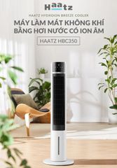 Máy Làm Mát Lọc Khí Ion Âm Haatz HydroIon Breeze Cooler HBC350 Quạt Tháp Haatz Điều Khiển Từ Xa - Hàng Chính Hãng