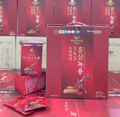 Hồng sâm nhung hươu 365 Premium hộp 60 gói x 70ml