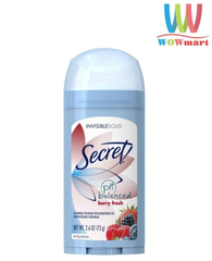 (Hàng Auth)Lăn khử mùi sáp Secret PH Balanced Berry Fresh Invisible Solid 73g Chính Hãng