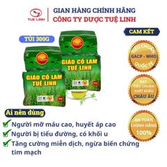 Trà Giảo Cổ Lam Tuệ Linh 300gram SỐ 1 CHO BỆNH TIỂU ĐƯỜNG, MỠ MÁU CAO VÀ CAO HUYẾT ÁP