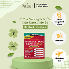 Kem Bôi Kirkland Hydrocortisone Cream 1% Plus 56g Mỹ – Hỗ Trợ Giảm Ngứa Dị Ứng Chàm Eczema Viêm Da