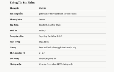(Bao Test) Secret pH Balanced Powder Fresh Invisible Solid 59g Chính Hãng