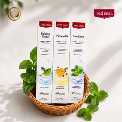 Kem đánh răng loại bỏ ố vàng, khử mùi hôi do hút thuốc lá Red Seal Smokers Toothpaste Strong Peppermint 100g