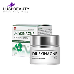 (Hàng Chuẩn) Kem Mụn Rau Má Dr.Skinacne 15g Sạch mụn, Xóa thâm, Trắng da Chính hãng