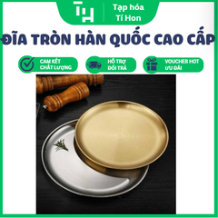 Đĩa tròn Hàn Quốc, khay trang trí, đựng thức ăn (TH615)