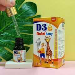 Vitamin D3 Nutribaby - Bổ Sung D3, Hỗ Trợ Hấp Thu Canxi Hiệu Quả, Giúp Trẻ Tăng Trưởng Chiều Cao Tốt