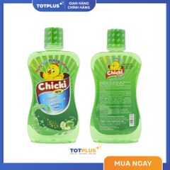 Nước Súc Miệng Trẻ Em Chicki – Giúp Sạch Khuẩn, Thơm Miệng, Ngừa Sâu Răng Cho Bé (Táo – Dâu – Cam)