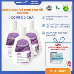 Combo 3 Chai Dung Dịch Vệ Sinh Phụ Nữ Dạ Hương 100ml – Thoáng Sạch, Chăm Sóc Toàn Diện, Dịu Nhẹ