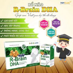 Bổ Não R-Brain DHA – Hỗ Trợ Bổ Não Cho Trẻ, Giúp Tăng Cường Chức Năng Hoạt Động Của Não Bộ