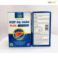 Diệp Hạ Châu Plus Kingphar – Hỗ Trợ Giải Độc Gan, Bảo Vệ Gan, Tăng Cường Chức Năng Gan (Hộp 40 Viên)
