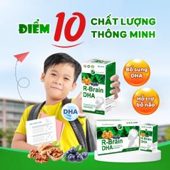 Bổ Não R-Brain DHA – Hỗ Trợ Bổ Não Cho Trẻ, Giúp Tăng Cường Chức Năng Hoạt Động Của Não Bộ