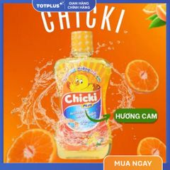 Nước Súc Miệng Trẻ Em Chicki – Giúp Sạch Khuẩn, Thơm Miệng, Ngừa Sâu Răng Cho Bé (Táo – Dâu – Cam)