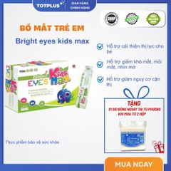 Siro Bổ Mắt Bright Eyes Kids Max – Hỗ Trợ Cải Thiện Thị Lực, Giảm Khô Mắt, Mỏi Mắt Cho Bé-Hộp 21 Gói