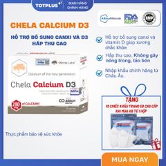 Chela Calcium D3 - Bổ sung Canxi Hữu Cơ Bisglycinate & D3 Hấp Thu Tốt Cho Bà Bầu & Người Cần Bổ Sung