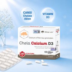 Chela Calcium D3 - Bổ sung Canxi Hữu Cơ Bisglycinate & D3 Hấp Thu Tốt Cho Bà Bầu & Người Cần Bổ Sung