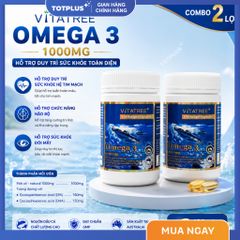 Vitatree Omega 3 - Hàng Nhập Khẩu Úc – Hỗ Trợ Tim Mạch, Não Bộ, Trí Nhớ Và Thị Lực - Lọ 150 Viên