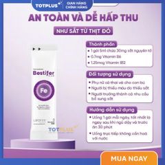 Sắt Bestifer Mom - Bổ Sung Sắt Dễ Hấp Thu, Giảm Thiếu Máu, Không Táo Bón