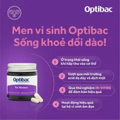 Optibac For Women – Men Vi Sinh Hỗ Trợ Cân Bằng Hệ Vi Khuẩn Vùng Kín | Hàng Anh Quốc Chính Hãng
