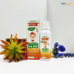 Xịt giải cảm HẠ SỐT Letco Petie Plus – Giúp hạ nhiệt, làm mát cơ thể khi bé bị sốt