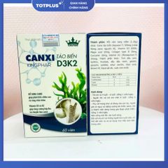 Canxi Tảo Biển D3K2 Kingphar – Hấp Thu Tốt, Phát Triển Chiều Cao & Xương Chắc Khỏe