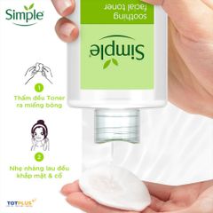 Nước Hoa Hồng Simple Soothing Facial Toner 200ml - Làm Dịu Và Cấp Ẩm Cho Da