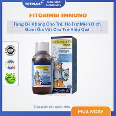 Fitobimbi Immuno - Tăng Đề Kháng Cho Trẻ – Hỗ Trợ Miễn Dịch, Giảm Ốm Vặt