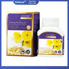Tinh Dầu Hoa Anh Thảo Vitatree Evening Primrose Oil – Hỗ Trợ Nội Tiết, Đẹp Da, Giảm Khô Hạn, 100Viên