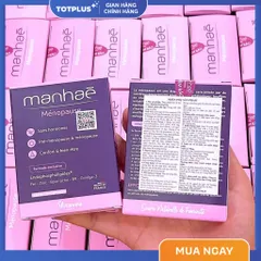 Manhae Menopause - Viên Uống Cân Bằng Nội Tiết Tố Nữ, Điều Hòa Kinh Nguyệt, Khô Hạn - Nhập Khẩu Pháp