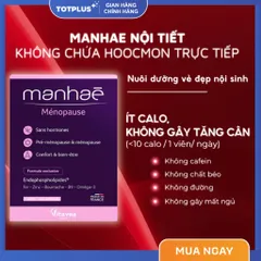 Manhae Menopause - Viên Uống Cân Bằng Nội Tiết Tố Nữ, Điều Hòa Kinh Nguyệt, Khô Hạn - Nhập Khẩu Pháp
