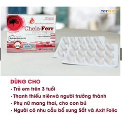 Sắt Chela Ferr Bio Complex & Chela Ferr Forte - Bổ Sung Sắt, Axit Folic Cho Bà Bầu Và Người Cần Bổ Sung