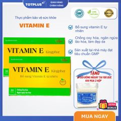 Viên Uống Vitamin E Kingphar - Hỗ Trợ Tăng Cường Chống Oxy Hóa, Hỗ Trợ Làm Đẹp Da - Hộp 30 viên