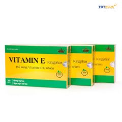 Viên Uống Vitamin E Kingphar - Hỗ Trợ Tăng Cường Chống Oxy Hóa, Hỗ Trợ Làm Đẹp Da - Hộp 30 viên