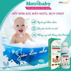 Tắm Gội Trẻ Em Thảo Dược Nutribaby 250ml – Tắm Bé Giảm Rôm Sảy, Mụn Nhọt, Hăm Da, Mẩn Ngứa - Totplus