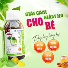 Siro Cảm Cúm Phúc An 125ml – Hỗ Trợ Giảm Ho, Cảm Lạnh Cho Trẻ Em
