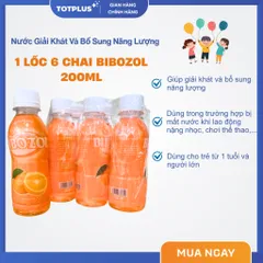 Lốc 6 Chai Bibozol - Nước Giải Khát Và Bổ Sung Năng Lượng Cho Trẻ Từ 1 Tuổi Và Người Lớn Bị Mất Nước